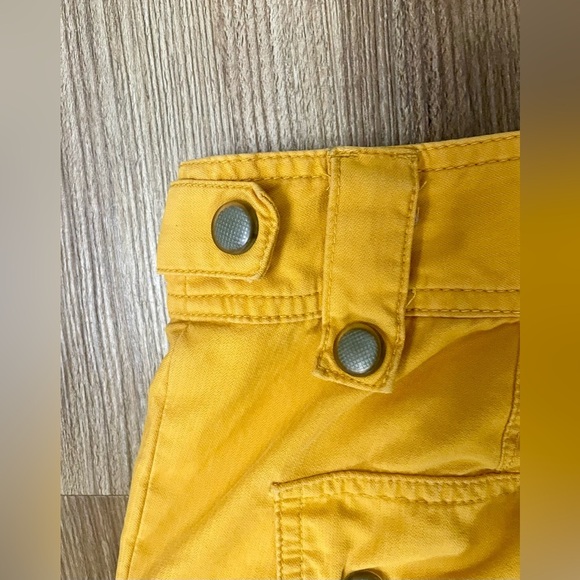 Vintage Athleta Cargo Pants Mustard Yellow Gold Straight Leg size 6 - Picture 9 of 10